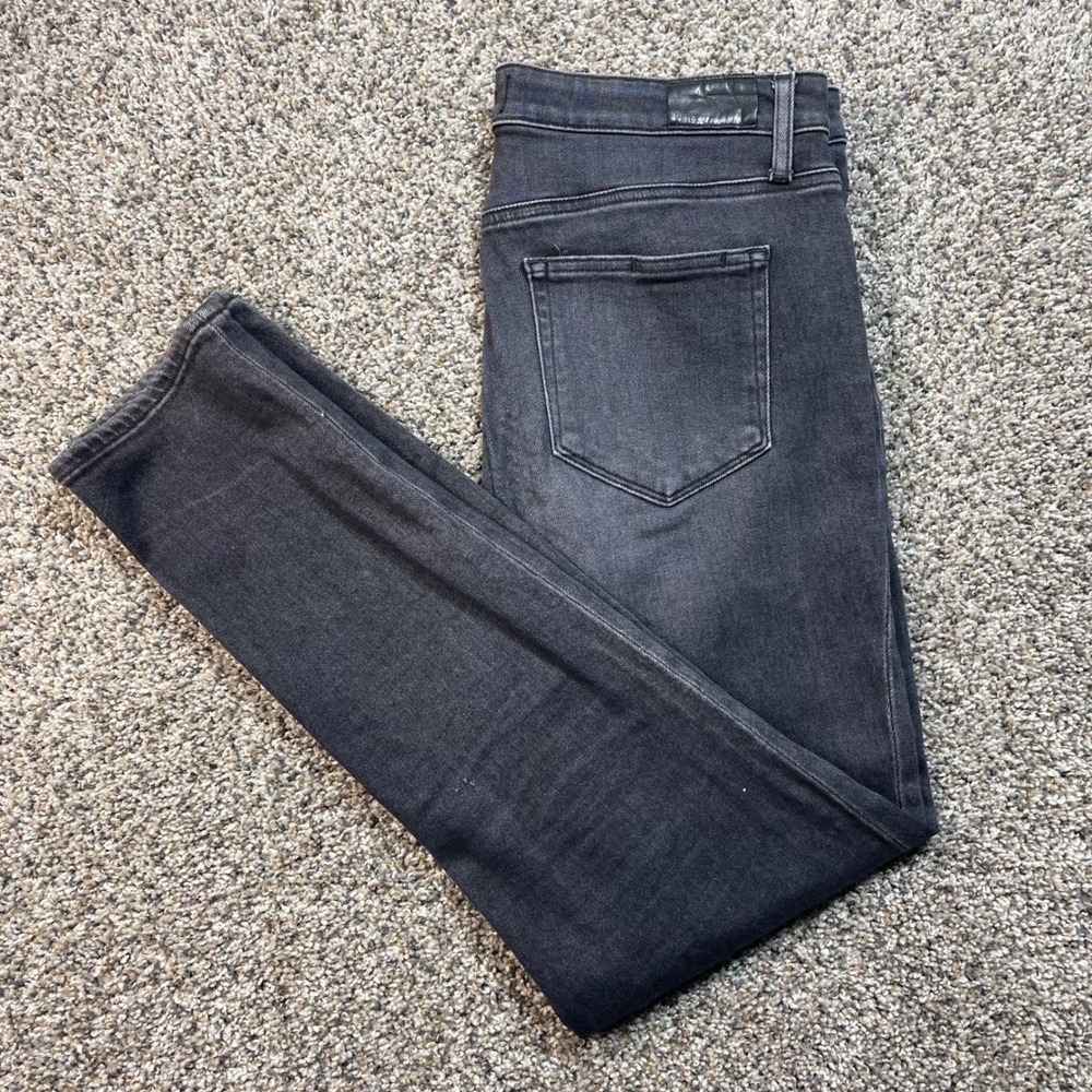 Paige Gemma Women's 32x29 Jeans Black Skinny Stretch Mid Rise Denim